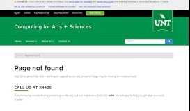 
							         Login to webmail.unt.edu | Computing for Arts + Sciences								  
							    