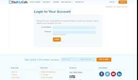 
							         Login to Your Account - DialMyCalls								  
							    