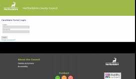 
							         Login to your account - Hertfordshire County Council								  
							    