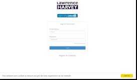 
							         Login to your Account - Lawrence Harvey								  
							    
