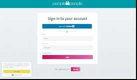 
							         Login to your Account - people2people								  
							    