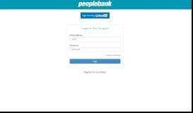 
							         Login to your Account - Peoplebank								  
							    