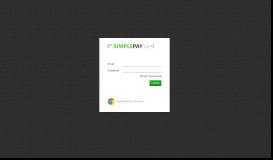 
							         Login To Your Account - SimplePay								  
							    
