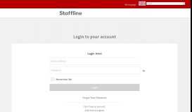 
							         Login To Your Account | Staffline								  
							    