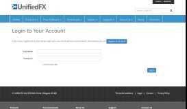 
							         Login to Your Account - UnifiedFX								  
							    