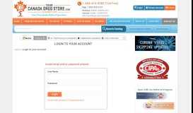 
							         Login to your account - YCDSCC.com - Your Canada Drug Store								  
							    