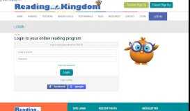 
							         Login To Your Online Reading Program - Reading Kingdom								  
							    