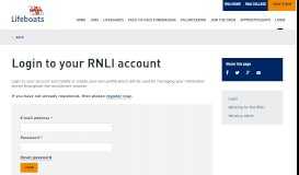 
							         Login to your RNLI account - RNLI recruitment								  
							    