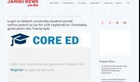 
							         Login to Zetech university student portal online.zetech.ac.ke for unit ...								  
							    