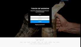 
							         Login - Touch of Modern | Modern Products & Styles								  
							    