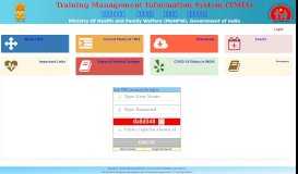 
							         Login - Training Management Information System (TMIS)								  
							    