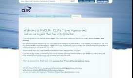 
							         login - travel agent - CLIA								  
							    