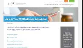 
							         Login | TRC Healthcare								  
							    