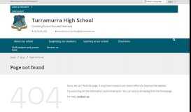 
							         login - Turramurra High School								  
							    