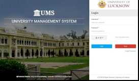 
							         Login | University of Lucknow								  
							    