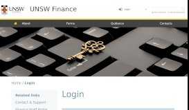 
							         Login | UNSW Finance								  
							    