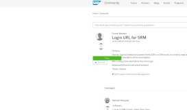 
							         Login URL for SRM - SAP Q&A								  
							    