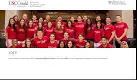 
							         Login | USC Gould School of Law Admitted Students Portal								  
							    