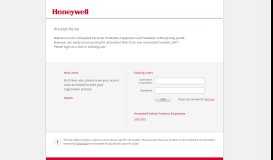 
							         Login - User Portal - Honeywell Safety Products								  
							    