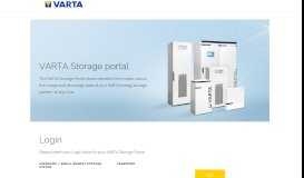 
							         Login - VARTA Storage Portal								  
							    