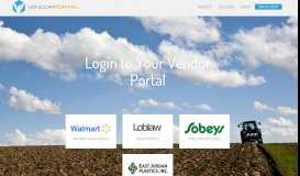 
							         Login - Vendor Portal								  
							    