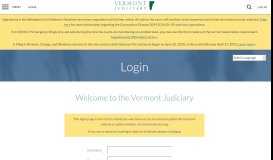 
							         Login | Vermont Judiciary								  
							    