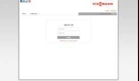 
							         Login - Viessmann Installer Portal								  
							    