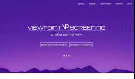 
							         login - Viewpoint Screening								  
							    