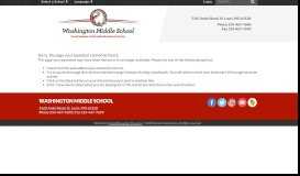 
							         Login - Washington Middle School - Mehlville School District								  
							    