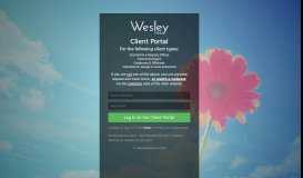 
							         Login | Wesley Media Client Portal								  
							    