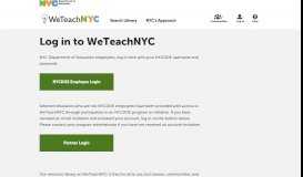 
							         Login | WeTeachNYC - NYC								  
							    