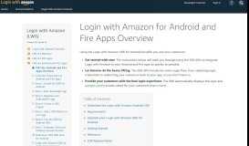 
							         Login with Amazon for Android and Fire Apps ... - Amazon Developer								  
							    