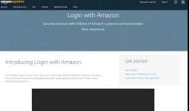 
							         Login with Amazon | Secure Login Service | Amazon ...								  
							    