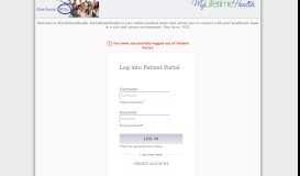 
							         Login - Your Medical Home on the Web - Patient Portal								  
							    