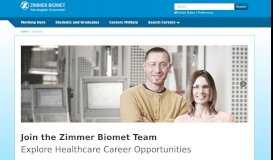 
							         Login - Zimmer Biomet								  
							    