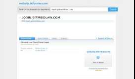 
							         login.gitmeidlaw.com at WI. Gitmeid Law Client Portal Login								  
							    