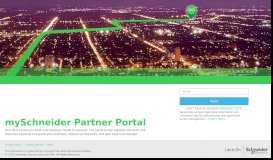 
							         Login/Join Partner - Schneider Electric								  
							    