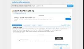 
							         login.kraftcom.de at WI. KraftCom GmbH - Website Informer								  
							    