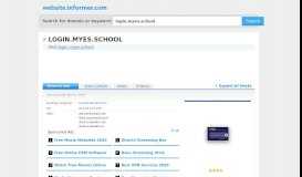 
							         login.myes.school at Website Informer. Visit Login Myes.								  
							    