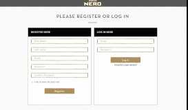 
							         Login/Register - Caffe Nero								  
							    