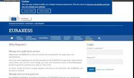 
							         Login/Register | EURAXESS								  
							    