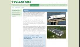 
							         Logistics | Dollar Tree								  
							    