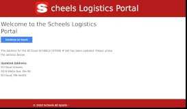 
							         Logistics Portal | Scheels								  
							    
