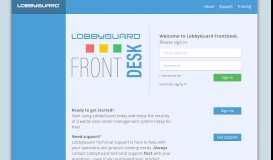 
							         LogOn - LobbyGuard FrontDesk								  
							    