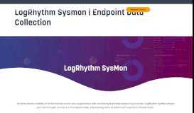 
							         LogRhythm Sysmon | Endpoint Data Collection | LogRhythm								  
							    
