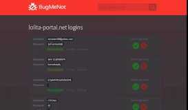 
							         lolita-portal.net passwords - BugMeNot								  
							    