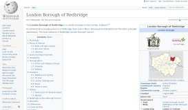 
							         London Borough of Redbridge - Wikipedia								  
							    