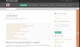 
							         London Deals - Ask a local in London								  
							    