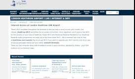 
							         London Heathrow LHR Airport Wifi | Internet at London Heathrow ...								  
							    