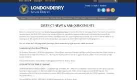 
							         Londonderry School District: Home								  
							    